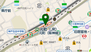 充レン デリカフェ・キッチン 元町 店舗内 入口付近の地図画像