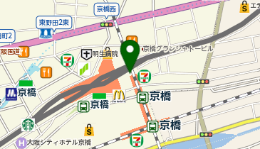 充レン デリカフェ・キッチン 京橋 店舗内 客席フロア中央付近(上)の地図画像