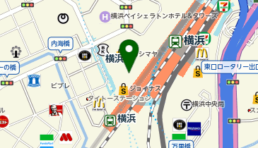 充レン 相鉄 横浜駅 2F改札内 改札付近自販機横(下)の地図画像
