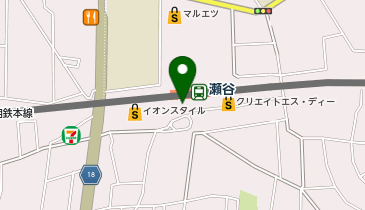 充レン 相鉄 瀬谷駅 2F改札内 コンビニ付近(下)の地図画像