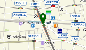 充レン 相鉄 大和駅 1F改札外 相鉄線改札付近(下)の地図画像