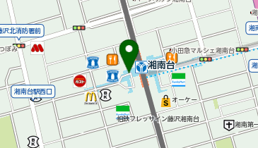 充レン 相鉄 湘南台駅 B1F改札内 公衆電話横の地図画像