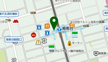 充レン 相鉄 湘南台駅 B1F改札外 コインロッカー跡地の地図画像