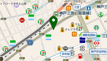 充レン パチンコ タイヨー三宮店の地図画像