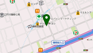 充レン ライブガーデン篠崎店 パート2 1階 受付カウンター精算機横 ※18歳未満は入場できませんの地図画像