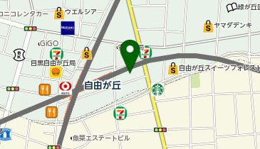 充レン フレル・ウィズ自由が丘 3階 階段横の地図画像