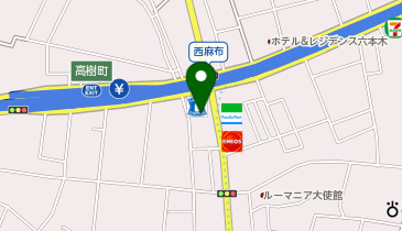 充レン 三井住友銀行 麻布出張所の地図画像