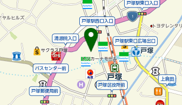充レン 東急ストア 戸塚店 レジ袋詰め台付近の地図画像