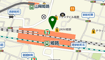 充レン ピオレ姫路 ピオレ1 B1F 西エスカレーター付近(下)の地図画像