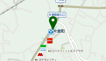 充レン 横浜市営地下鉄 片倉町駅 改札外 出口4方面自動販売機横の地図画像