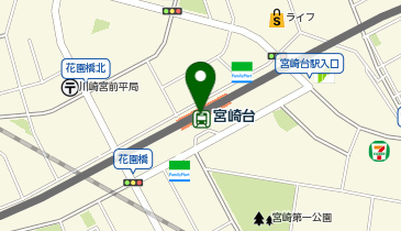 充レン 東急電鉄 宮崎台駅 改札外 南口側 自販機付近(下)の地図画像