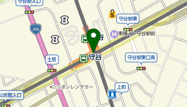 充レン つくばエクスプレス 守谷駅  改札内 公衆電話付近(左下)の地図画像