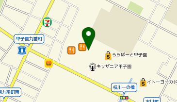 充レン ららぽーと甲子園 1階 パークウォークコート (上)の地図画像