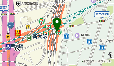 充レン エキマルシェ新大阪ソトエ エキマルキッチン 東改札前入口付近(下)の地図画像