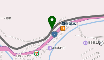 充レン 箱根登山鉄道 箱根湯本駅 改札外 2F 正面口 コインロッカー横(上)の地図画像