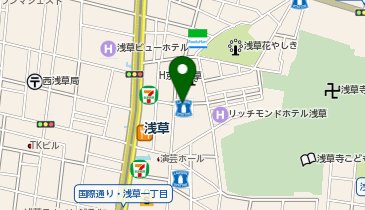 充レン カラオケまねきねこ 浅草店の地図画像