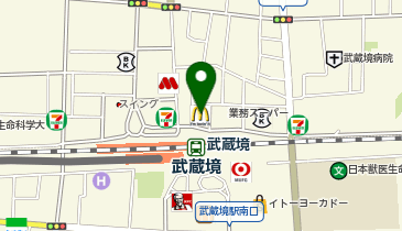 充レン カラオケまねきねこ 武蔵境店の地図画像