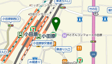 充レン カラオケまねきねこ 小田原駅前店の地図画像