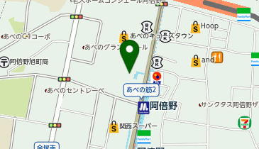 充レン イトーヨーカドーあべの店 地下1階 エスカレーター付近の地図画像