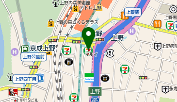 充レン ワンカラ 上野店の地図画像
