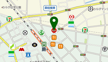 充レン カラオケまねきねこ 蕨駅東口店の地図画像