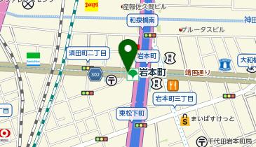 充レン 都営新宿線 岩本町駅 B1階 改札内コンコース 改札前自販機付近(上)の地図画像