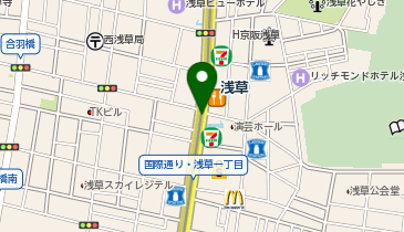充レン つくばエクスプレス 浅草駅 B1F 改札外 待合スポット付近(下)の地図画像