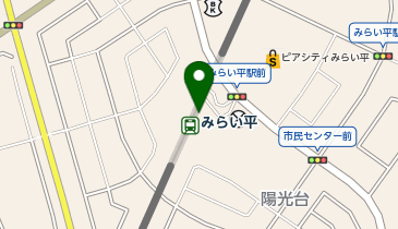 充レン つくばエクスプレス みらい平駅 改札外 コインロッカー横(下)の地図画像