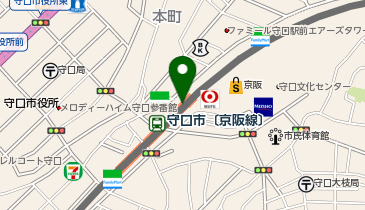 充レン 京阪電車 守口市駅 東改札口内横(下)の地図画像