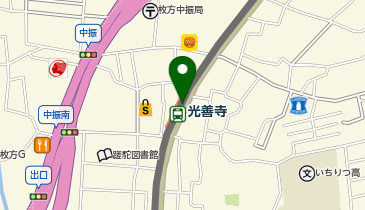 充レン 京阪電車 光善寺駅 改札内 改札前(下)の地図画像