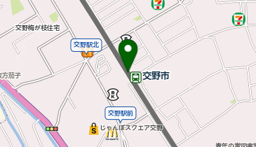 充レン 京阪電車 交野市駅 改札口外(下)の地図画像