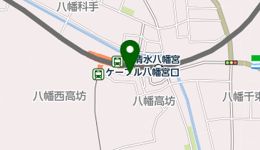 充レン 京阪電車 石清水八幡宮駅 切符売り場横(下)の地図画像