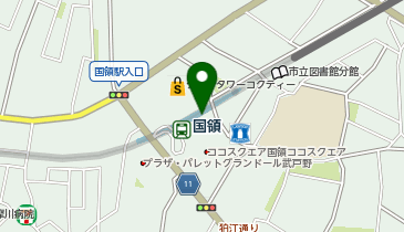 充レン 京王電鉄 国領駅 改札内 トイレ付近(上)の地図画像