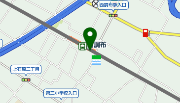 充レン 京王電鉄 西調布駅 改札外 駅事務室横 券売機横の地図画像