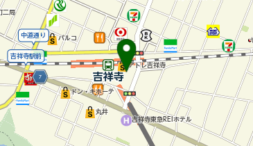 充レン 京王電鉄 吉祥寺駅 2F 改札外 お忘れ物窓口横(上)の地図画像