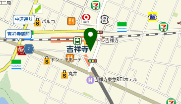 充レン 京王電鉄 吉祥寺駅 2F 改札外 お忘れ物窓口横(下)の地図画像