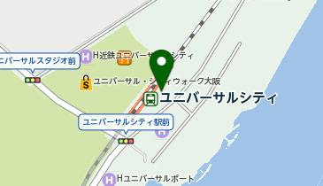 充レン JR西日本 ユニバーサルシティ駅 改札内 改札口付近 3号機の地図画像