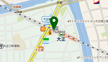 充レン JR西日本 大正駅 改札内 2番ホーム上階段付近(上)の地図画像