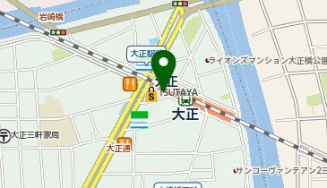 充レン JR西日本 大正駅 改札内 2番ホーム上階段付近(下)の地図画像