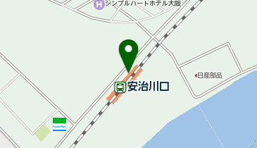 充レン JR西日本 安治川口駅 改札内 改札口付近(上)の地図画像