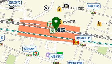 充レン JR西日本 姫路駅 新幹線改札内 公衆電話付近(下)の地図画像