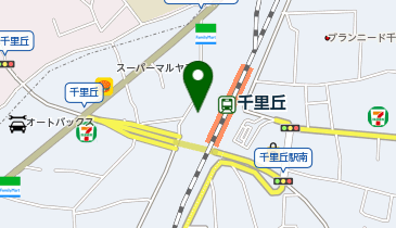 充レン JR西日本 千里丘駅 改札外 コンコース西側 ATM横(下)の地図画像