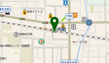 充レン JR西日本 円町駅 改札外 券売機付近(下)の地図画像