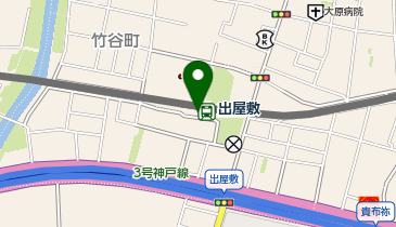 充レン 阪神電車 出屋敷駅 東改札口外 出口付近(下)の地図画像