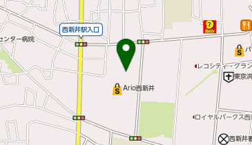 充レン アリオ西新井 1階西新井駅側入口ブルーエスカレーター横の地図画像