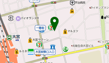 充レン 晴れる屋 大宮店の地図画像