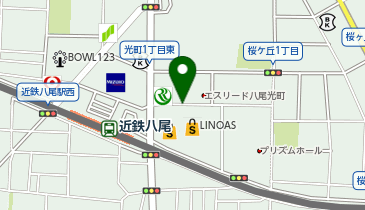 充レン リノアス八尾 1階 北出入口付近の地図画像