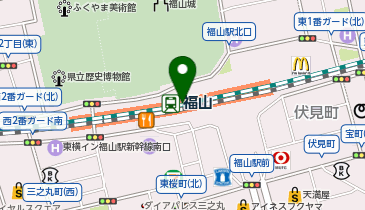 充レン JR西日本 福山駅 1F 改札内 在来線コンコース(上)の地図画像