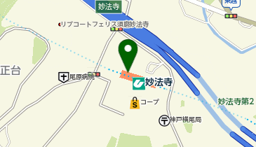 充レン 神戸市営地下鉄 妙法寺駅 改札内(上)の地図画像