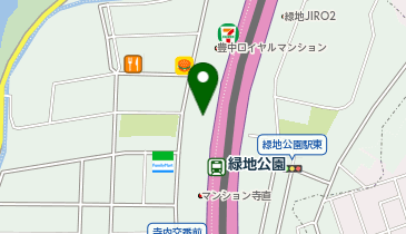充レン 緑地駅ビル B1F エレベーターホール付近の地図画像